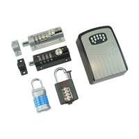 Serrure extérieure avec verrouillage numérique, 4 chiffres, système de sécurité de haute qualité, verrouillage à combinaison