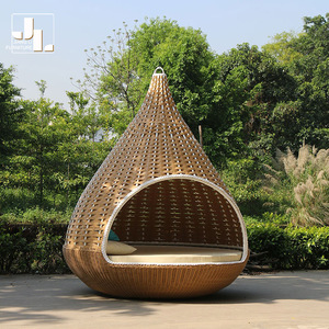 Villa en plein air hôtel créatif moderne nid forme jardin balançoire plage piscine aluminium cadre rotin <span class=keywords><strong>suspendu</strong></span> <span class=keywords><strong>soleil</strong></span> <span class=keywords><strong>lit</strong></span> - Product Image 2