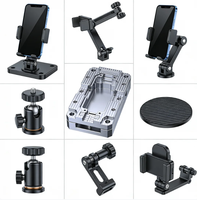 Support de téléphone portable et tablette portable, support de téléphone réglable, support de bureau antidérapant pour tous les téléphones, moule