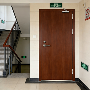 Puerta Cortafuego Comercial de Acero, Precio de Fábrica, Pintura Ecológica a Base de Agua, Tamaño Personalizado, 2 Años de Garantía, Marca <span class=keywords><strong>Binbin</strong></span>, para Almacenes y Escuelas - Product Image 4