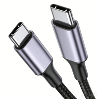 Cable de Carga Rápida Tipo C, Cable USB C de 240W 5A, Trenzado de Nailon, 1m 2m 3m, Cable Tipo C Personalizado de Fábrica, PD 3.1, Cable Tipo-C a Tipo-C