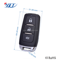 Interrupteur à distance sans fil YET085 RF 433 MHz pour porte de garage, code d'apprentissage