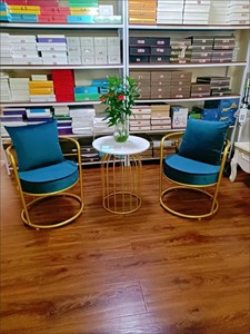 Tavolo da Negoziazione Compatto con Sedie, Divano a Conchiglia, Poltrona Relax per Soggiorno - Product Image 5