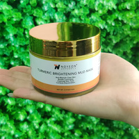 Offre Spéciale vente en gros masque de boue nettoyant en profondeur au curcuma bio éclaircit le teint affine le masque facial