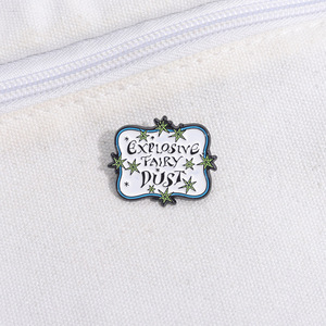 Simple anglais lettre tableau d'affichage modèle amusant créatif peinture Badge pour vêtements sac personnalité broche Logo-thème accessoires - Product Image 4