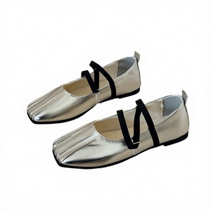 รองเท้าบัลเล่ต์แบบสวม ส้นเตี้ย รุ่นใหม่ ฤดูใบไม้ผลิ 2026 รองเท้าแมรี่เจนแบบผูกเชือก รองเท้าพื้นเรียบใส่สบายสำหรับฤดูร้อน พื้นยาง สำหรับผู้หญิง - Product Image 2