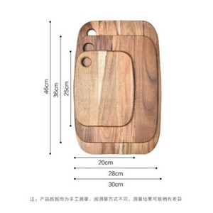 Tabla de Cortar de Madera de Acacia, Rectangular, Sólida, Gruesa, Antibacteriana, para Cocina, para Cortar Frutas - Product Image 4