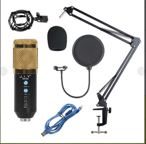NEW BM-858 Black Condenser Mic <strong>Audio</strong> <strong>Interface</strong> Kit with <strong>Interface</strong> Condenser Microphone for Game - Product Image 2