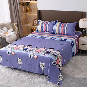 Home Textile Mikro faser Bettlaken Set Gedruckte Blume Großhandel Bettwäsche Flach betttuch 1pc Günstigste Deckblatt für Bett - Product Image 4