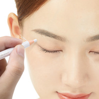 Pensil Pemetaan Tato Lilin Kertas Putih yang Dapat Dikupas, Pensil Penanda Alis Kosmetik Lembut untuk PMU Microblading Tato Gambar Kulit