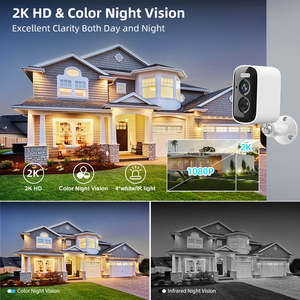 AI الذكية 3MP HD لون الرؤية الليلية ، مستشعر CMOS WiFi تسجيل الحركة تتبع الإنسان - Product Image 6