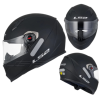 Casque de moto LS2 intégral unisexe pour véhicule électrique, toutes saisons, anti-buée, karting, été, certifié 3C