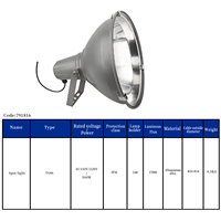 Projecteur marin TG66 500W AC110V/220V IP56 étanche, en aluminium de haute qualité, éclairage fiable pour navires, ports et quais, IMPA 791816