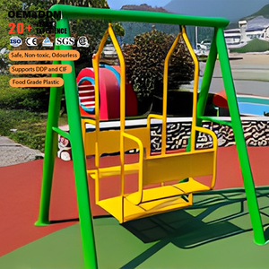 Altalena Commerciale Zincata a 2 Posti per Bambini, Set da Gioco per Esterni, Attrezzatura per <span class=keywords><strong>Parco</strong></span> Giochi e Asilo - Product Image 1