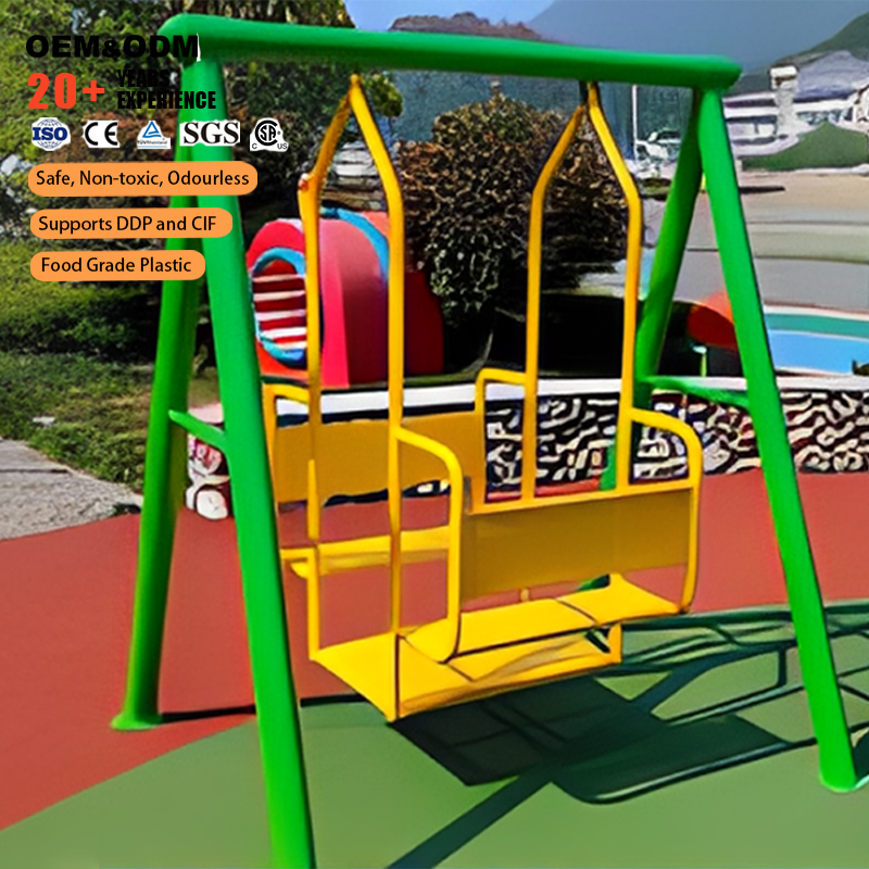 Customized Colors Outdoor Playground Equipment Swing