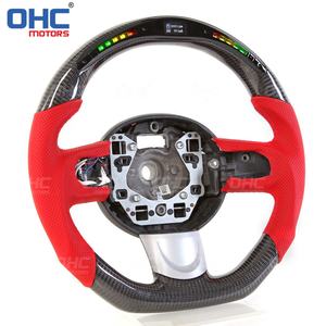 Volante de Fibra de Carbono con LED de RPM y Base Plana para <span class=keywords><strong>Mini</strong></span> <span class=keywords><strong>Cooper</strong></span> R55 <span class=keywords><strong>R56</strong></span> R59 R60 <span class=keywords><strong>s</strong></span>, Volantes Ohc Motors - Product Image 5