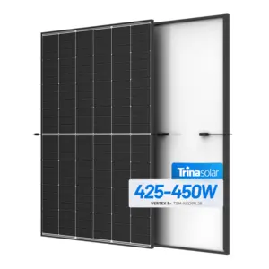 Panneaux solaires Trina Vertex 425W 430 W 435 W 450W Panneau solaire à trou noir