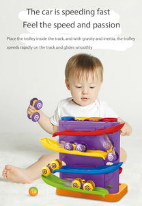 Più popolare 2 in 1 pinguino martellante per bambini montagne russe Montessori giocattoli di plastica set di costruzione per il divertimento e l'apprendimento - Product Image 3