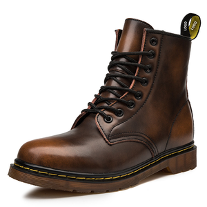 <span class=keywords><strong>Botas</strong></span> de vestir para motocicleta resistentes al desgaste con cremallera de cuero para <span class=keywords><strong>hombre</strong></span> a la moda de estilo británico, botines para <span class=keywords><strong>hombre</strong></span>, <span class=keywords><strong>botas</strong></span> de invierno - Product Image 2