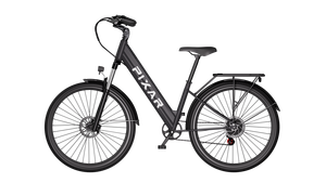 Fourche avant sans balais en alliage d'aluminium PIXAR-CRUISER à 7 vitesses Suspension vélo de ville électrique portée de 40km 36V 250W 10.4AH Lithium - Product Image 2