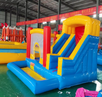 Château gonflable multifonctionnel, trampoline gonflable, toboggan, piscine combinés