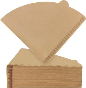 Filtres à café V60 non blanchis, en <span class=keywords><strong>papier</strong></span> brun naturel en forme de cône pour <span class=keywords><strong>cafetière</strong></span> à <span class=keywords><strong>filtre</strong></span>, forme en V - Product Image 4