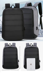 Sac à dos personnalisé pour homme, logo personnalisé, vente en gros 2024, sac à dos pour ordinateur portable, sac à dos d'affaires avec chargement USB - Product Image 2