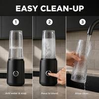 Elektrische tafelblender met reisbeker 600ml mini-sapcentrifuge draagbare fles voor onderweg groothandel fabriek