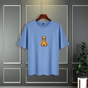 เสื้อยืดคอกลมผู้ชายสไตล์วินเทจเสื้อ100% ผ้าโพลีเอสเตอร์พิมพ์ลายดิจิตอลเสื้อ180ทรงหลวม - Product Image 3