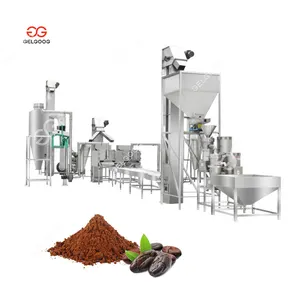 Volledig Complete Cacaobewerkingsmachines Lijn Notenvloeistof Slijpen Verwerking Cacaopoeder Machine Te Koop