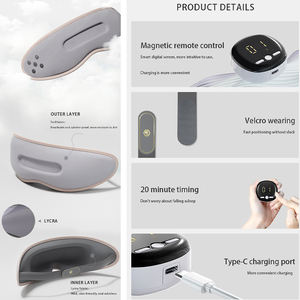 Battery-Operated Mini Roller Timing Control <span class=keywords><strong>Eye</strong></span> <span class=keywords><strong>Massager</strong></span> Relaxing Stress Therapy Óculos com Vibrador Característica - Product Image 2
