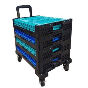 Tiên Tiến Bảo Vệ Môi Trường Xách Tay Đa Chức Năng Công Suất Lớn Kim Loại Gấp Mua Sắm Xe Đẩy Túi Với Bánh Xe - Product Image 3