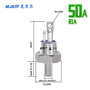Tiristor <span class=keywords><strong>de</strong></span> Respuesta Rápida 25RIA 35RIA 40RIA Tiristor Electrónico Tipo Stud SCR 50RIA 85RIA - Product Image 5