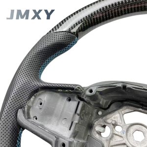 พวงมาลัยหนังแท้คาร์บอนไฟเบอร์แท้สำหรับรถยนต์ Volvo XC60 XC40 XC90 <span class=keywords><strong>S60</strong></span> S90 V60 V40 อุปกรณ์ตกแต่งรถยนต์ - Product Image 3