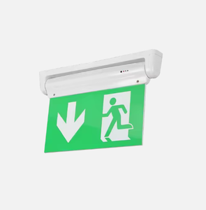 Luz de Señalización LED Verde Combinada para Salida de Emergencia con Iluminación de Borde de Canal de Escalera Oculta, a Prueba de Explosiones, para Montaje en Pared en Edificios Escolares y Hoteles - Product Image 4