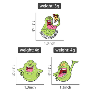 De <span class=keywords><strong>Cazafantasmas</strong></span> esmalte Pin comida chatarra amante personaje personalizado Anime japonés Manga estilo broche, insignia de solapa joyería - Product Image 6