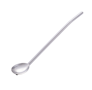 DFC308 Paille à boire réutilisable en métal colorée avec cuillère, en acier inoxydable 304 - Product Image 2