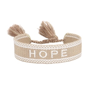 Handmade bông dệt dây đeo cổ tay tùy chỉnh thư từ bện Vòng tay soulmate mơ mộng luckyme - Product Image 1