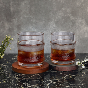 Juego de Vasos de Whisky de Cristal Artisan <span class=keywords><strong>Glacier</strong></span>: Juego de Regalo con Caja de Madera |   Día del Padre 2026 Listo para Celebrar |   SHUNSTONE Más de 100 mil unidades vendidas - Product Image 4