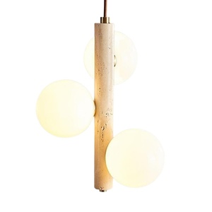 Lámpara Colgante de Travertino Natural de Estilo Moderno Wabi-Sabi para Mesitas de Noche de Dormitorio, Acentos de Habitaciones de Hotel, Decoración de Comedor de Apartamentos - Product Image 5