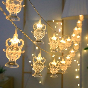 Ramadan Decorations 2025 Shopping for China Platform Ramazan <b>LED</b> Lantern Moon <b>Star</b> Fairy String Light Eid Mubarak Ramadan Lights - Product Image 5