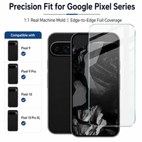 Protector de Pantalla de Vidrio Templado de Alta Calidad con Pegamento Completo 9H Antirrayaduras HD Transparente sin Bordes para Teléfono Google Pixel 9 10 11 Pro XL