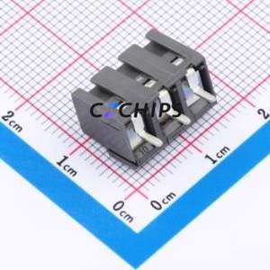 140-A-111/03 Screw Terminal Block Through hole Component (THT),P=5mm Connector 1x3P 5mm Gray Right Angle Insert - Product Image 2