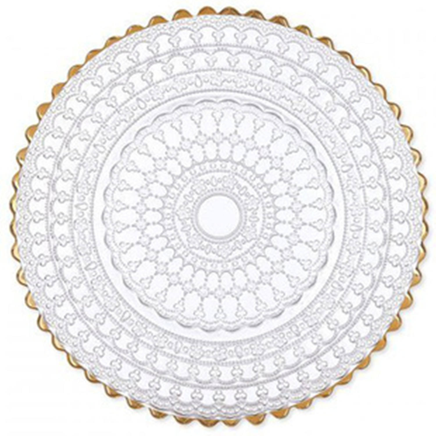 Bordure dorée transparente