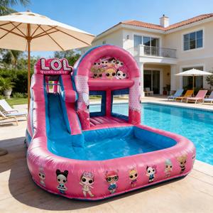 Toboggan Gonflable Écologique DST Combo Maison <span class=keywords><strong>de</strong></span> Rebond Qualité Commerciale Capacité >500kg Parc Aquatique Extérieur pour Mariages/Fêtes - Product Image 5