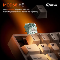 Clavier de jeu sans fil magnétique AKKO MOD68 HE ISO, 61 touches, taux de polling de 8 000 Hz, RT 0,005 mm, mécanique en aluminium, échange à chaud