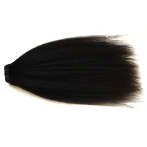 Extensão de cabelos humanos 10 "-30", venda por atacado, pacotes de extensão de cabelo humano brasileiro, 100% virgem remy