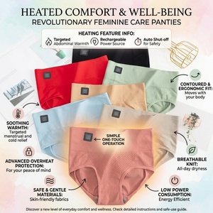 Children's Antibacterial Graphene Electric Heated Spandex/Cotton Breathable Ultra <b>Soft</b> Panties Warm Palace Postpartum Belly Ban - Product Image 6