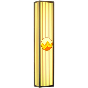 Lampe murale chinoise moderne Nightsappan, IP55, étanche, éclairage extérieur pour villa, portail, pilier, balcon, couloir - Product Image 5