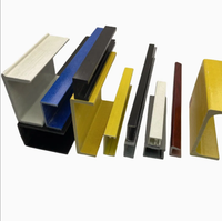 Perfil en U de FRP/GRP Compuesto con Espesor de Pared Estable de 3-15 mm, Barra de Fibra de Vidrio Aislada y Anticorrosiva para Uso Industrial